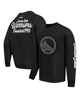 Pro Standard Men's Black Golden State Warriors Paint the City Drop Shoulder Sweatshirt