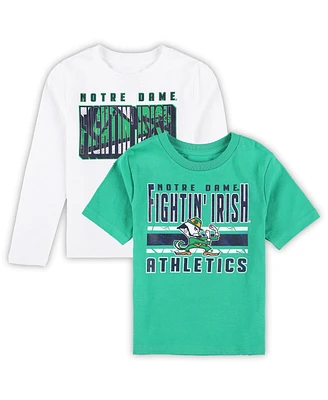 Outerstuff Preschool 2-Piece Notre Dame Fighting Irish the Mix T-Shirt Combo Set