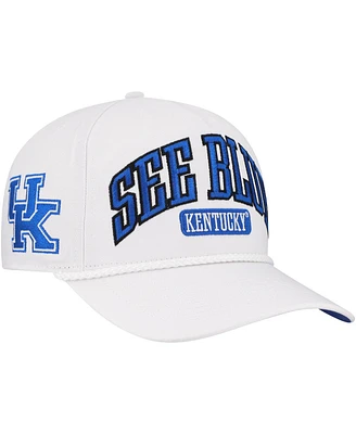 '47 Brand Men's White Kentucky Wildcats Local Arch Hitch Snapback Hat