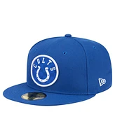 New Era Men's Royal Indianapolis Colts Checkered 59FIFTY Fitted Hat