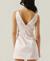 Astr the Label Women's Alisanne Boat-Neck Sleeveless Dress