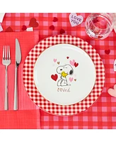 Lenox Snoopy Valentine's Day Assorted Accent Plates, Set of 4