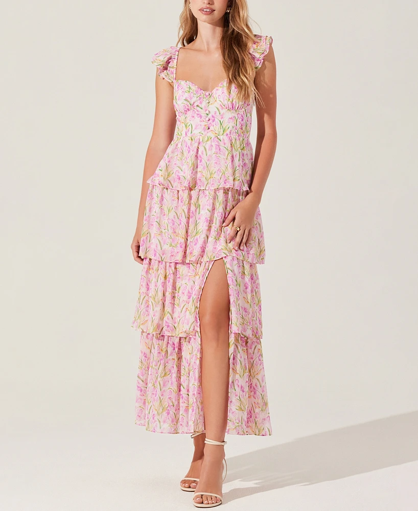 Astr the Label Women's Midsummer Tiered Maxi Dress