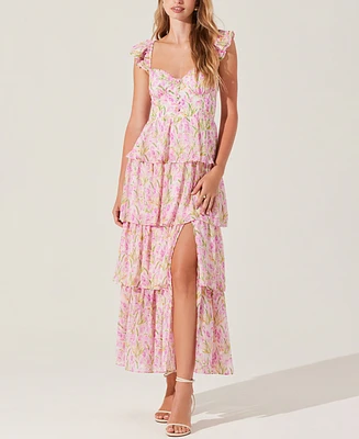 Astr the Label Women's Midsummer Tiered Maxi Dress