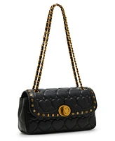 Betsey Johnson Icon Hearts Flap Small Crossbody Bag