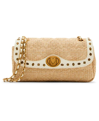 Betsey Johnson Icon Hearts Flap Small Crossbody Bag