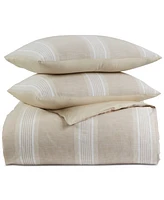 Charter Club Clifton Cotton/Linen Stripe 3-Pc. Comforter Set, King