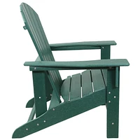 All-Weather Upright Adirondack Chair - For Patio or Yard 300-Pound Capacity 38.25-Inch Set of 2 Red