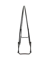 40-Inch Firewood Log Rack Hoop - Iron Round Firewood Rack for Indoor or Outdoor Use - Black