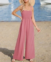 Women's Square Neck Wide Leg Jumpsuit