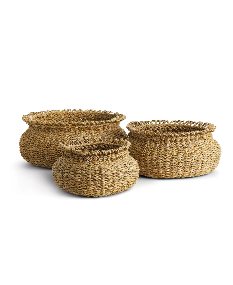 Seagrass Loop Baskets, Set Of 3
