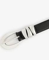 On 34th Skinny Sculptural Buckle Belt, Exclusively at Macy's