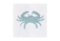 Crab French Knot Flour Sack Kitchen Towel