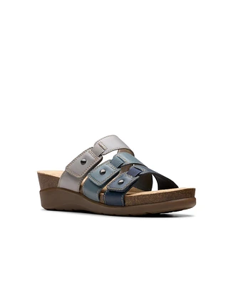 Clarks Collection Women's Calenne Lily Wedge Sandals