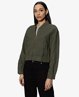 Sanctuary Women's Linen-Blend Bomber