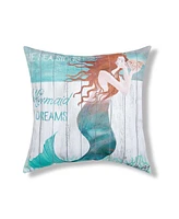 C&F Home 18" x 18" Mermaid Dreams Hd Indoor/Outdoor Throw Pillow