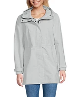 Lands' End Women's Tall Squall Hooded Waterproof Raincoat