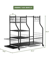 Golf Bag Storage Garage Organizer,Golf Club Bag Storage Rack for Garage