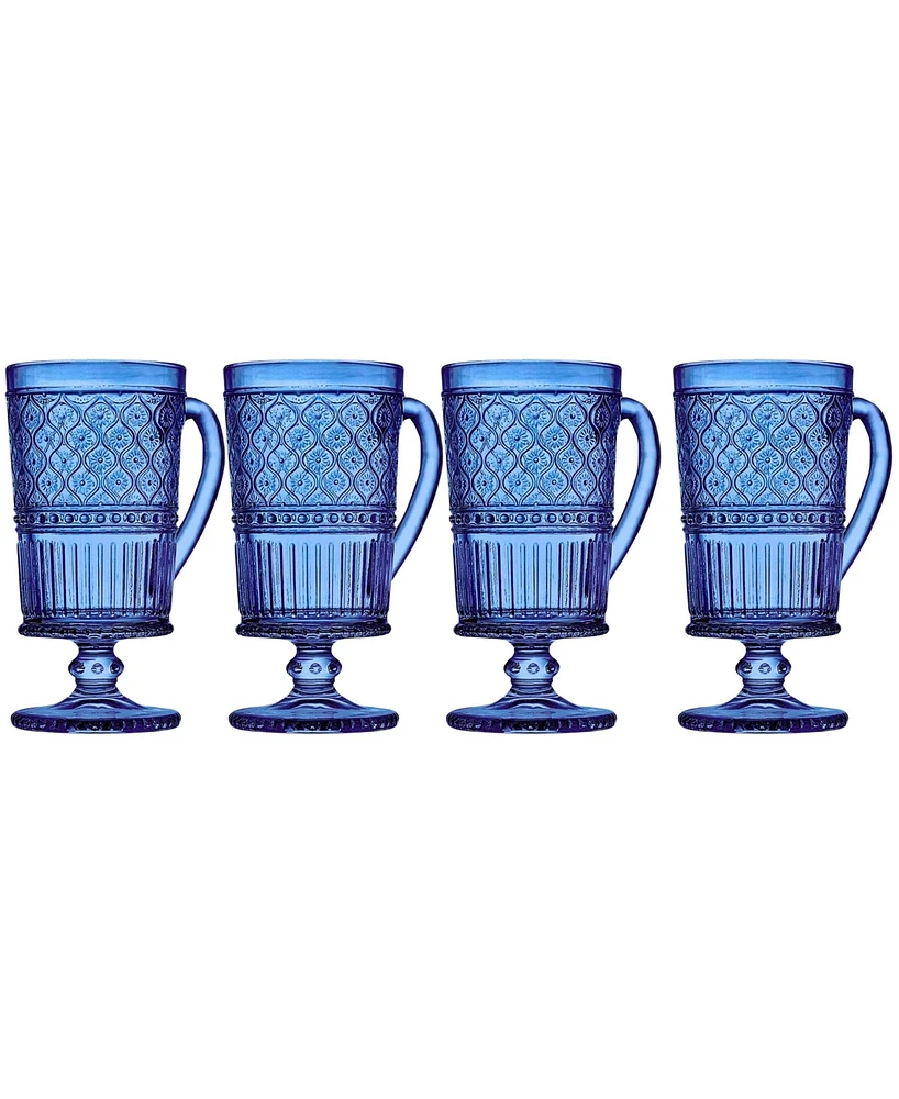 Godinger Claro Footed Mug, Set of 4