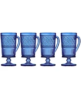 Godinger Claro Footed Mug, Set of 4
