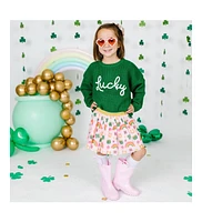 Sweet Wink Toddler Girls Lucky St. Patrick's Day Knit Sweater