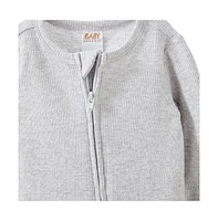 Cotton On Baby Boys Pointelle Zip All One Romper