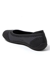 Dearfoams Women's Misty Ballet Flat Lightweight Slip Ons