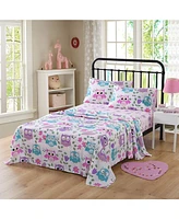 MarCielo Bed Sheets For Kids Owl Pattern Sheets For Kids Girls Boys Teens Children Sheets Full