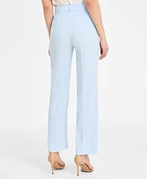 Bar Iii Women's High Rise Belted Wide Leg Pants, Exclusively at Macy's