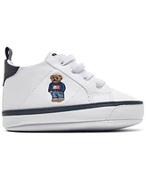 Polo Ralph Lauren Baby Boys Quilton Bear Gore Hi Crib Booties from Finish Line