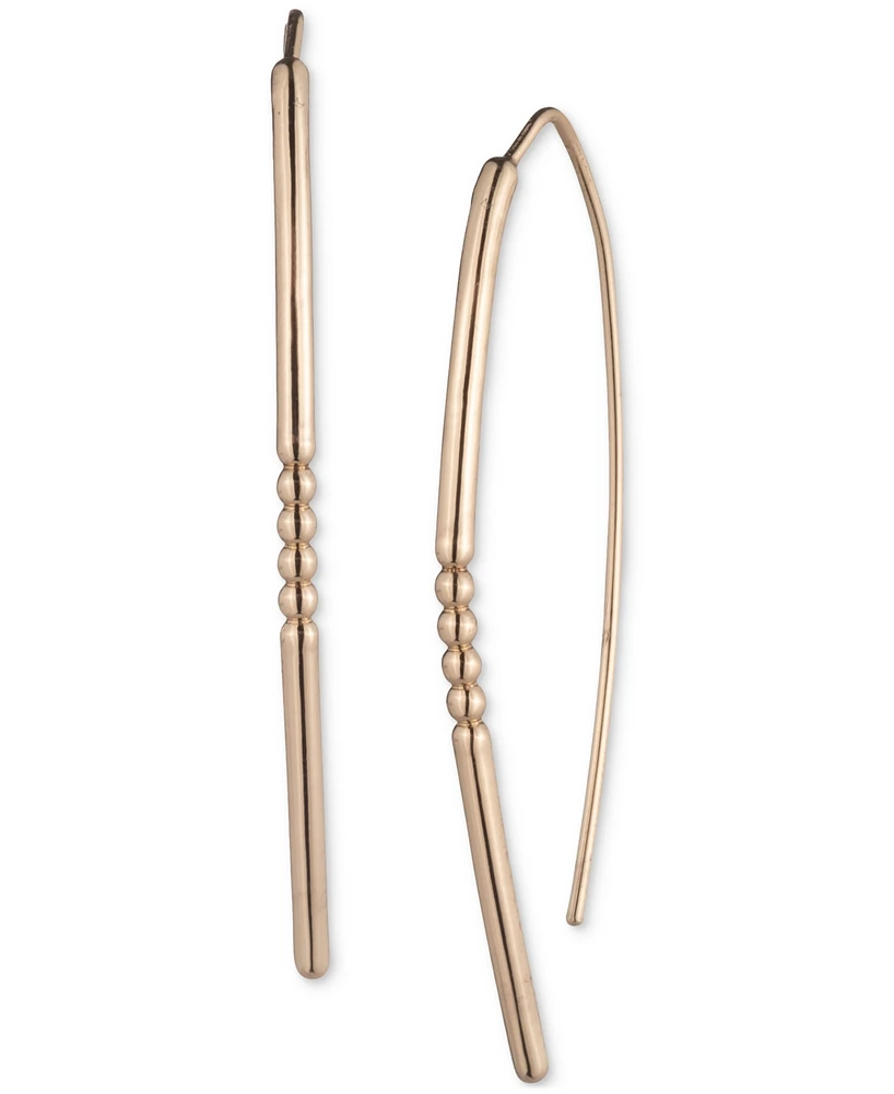 Lauren Ralph Beaded Threader Drop Earrings