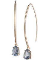 Lauren Ralph Lauren Gold-Tone Pear Stone Threader Earrings