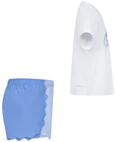 Nike Little Girls 2-Pc. Swoosh Motion Wavy Short Set