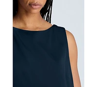 Kenneth Cole Women's Draped Open-Back Shift Dress