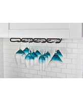 Rev-a-Shelf 11" Quad Under Cabinet Glass & Stemware Holder, Bronze, 3450-11ORB