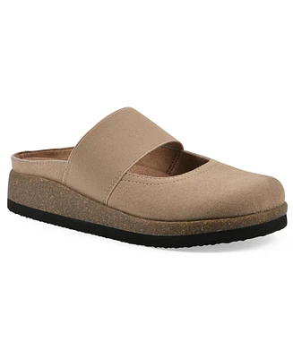 White Mountain Women's Bassi Round Toe Mules