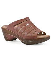 White Mountain Women's Valencia Slip-On Clog Sandals