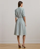 Lauren Ralph Women's Linen Shirtdress, Regular & Petite