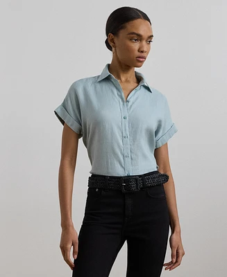 Lauren Ralph Dolman-Sleeve Linen Shirt, Regular & Petite