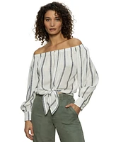 Sanctuary Women's Striped Ballet Tie Top