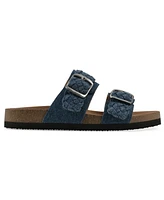 White Mountain Women's Hey Round Toe Flat Sandals
