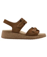 White Mountain Women's Gelato Round Toe Wedge Sandals