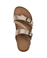 White Mountain Women's Hammy Round Toe Flat Sandals