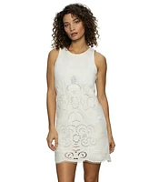 Sanctuary Women's Embroidered Blooms Sleeveless Mini Dress