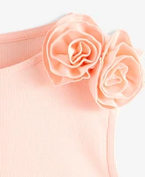 On 34th Women's Ribbed Rosette Shoulder Tank Top, Exclusively at Macy's