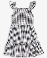 On 34th Gingham Tiered Smocked Dress - Little Girl, Exclusively at Macy's