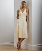 Lauren Ralph Women's Floral Jacquard Sleeveless Dress