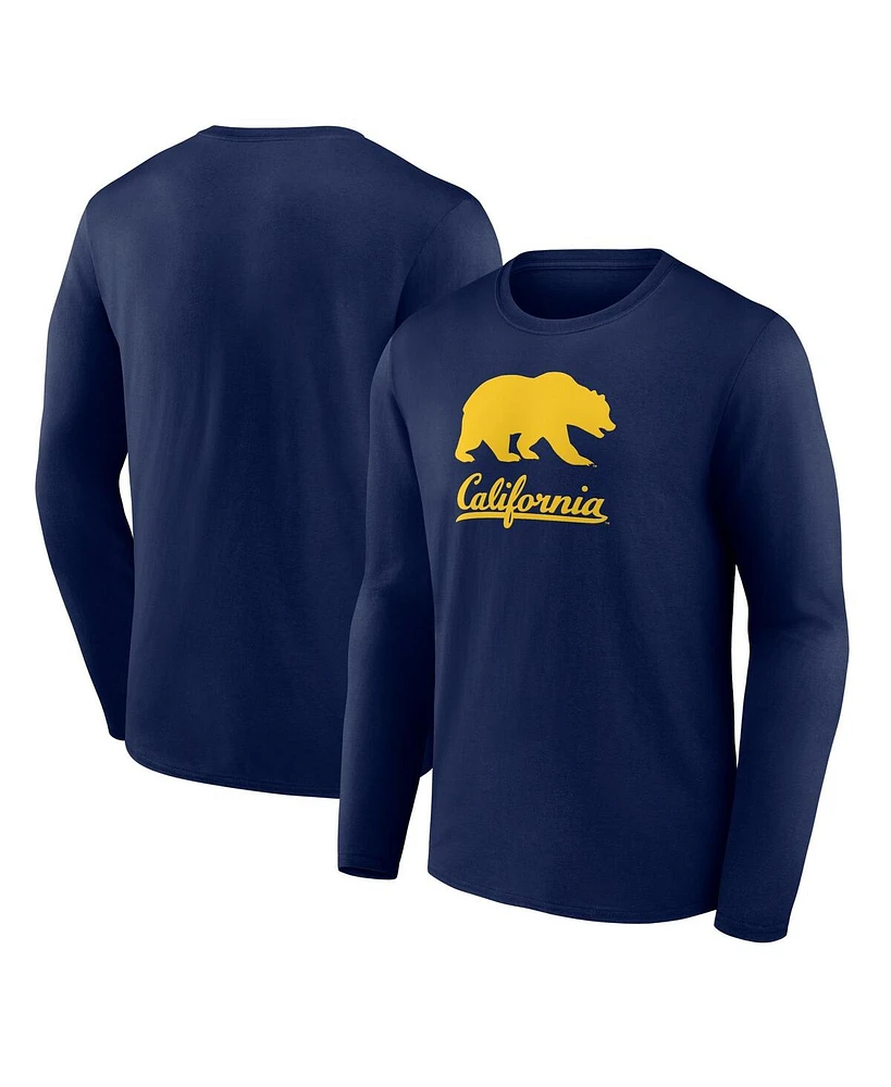 Fanatics Men's Navy Cal Bears Team Lockup Long Sleeve T-Shirt