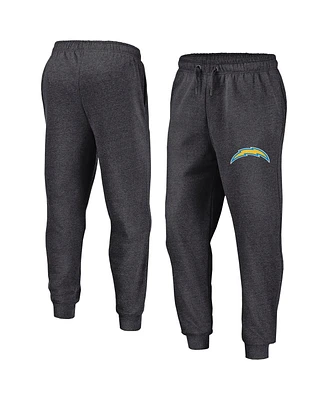 Fanatics Men's Heather Charcoal Los Angeles Chargers Boost Fleece Joggers