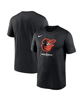 Nike Men's Black Baltimore Orioles 2024 Mlb Postseason Authentic Collection Legend T-Shirt